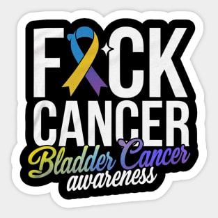 Fuck Cancer Bladder Cancer Awareness Sticker